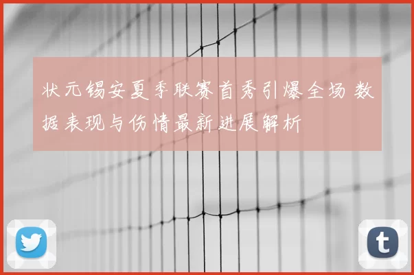 状元锡安夏季联赛首秀引爆全场 数据表现与伤情最新进展解析